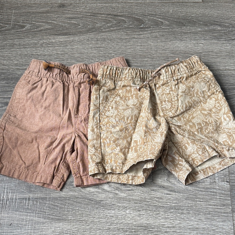 Cat & Jack Tan and Brown Shorts Set